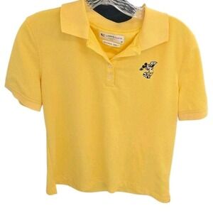 Walt Disney World Apparel Youth Mickey Mouse Playing Golf Polo Shirt Yellow #442